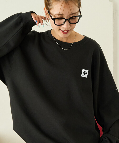 FREAK'S STORE(フリークスストア)の「限定展開 Columbia × FREAK'S STORE/コロンビア 別注W IMPERIAL PARK SWEAT CREW/ウィメンズ インペリアル パーク スウェット クルー(スウェット・レディース・ブラック/その他1/ライトグレー/ネイビー/ワイン・フリ-)」の2枚目の写真