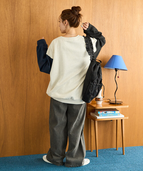 FREAK'S STORE(フリークスストア)の「限定展開 Columbia × FREAK'S STORE/コロンビア 別注W IMPERIAL PARK SWEAT CREW/ウィメンズ インペリアル パーク スウェット クルー(スウェット・レディース・ブラック/その他1/ライトグレー/ネイビー/ワイン・フリ-)」の22枚目の写真