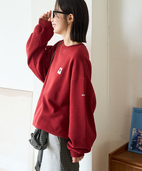 FREAK'S STORE(フリークスストア)の「限定展開 Columbia × FREAK'S STORE/コロンビア 別注W IMPERIAL PARK SWEAT CREW/ウィメンズ インペリアル パーク スウェット クルー(スウェット・レディース・ブラック/その他1/ライトグレー/ネイビー/ワイン・フリ-)」の16枚目の写真