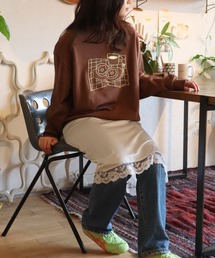 Snoozie（スヌージー）の「ドーナツ刺繍スウェット（スウェット）」