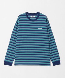 ＜NICE WEATHER＞マルチボーダー ロングスリーブ Tシャツ