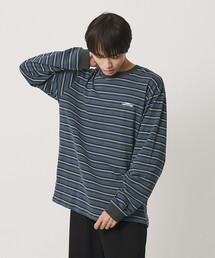 <NICE WEATHER>マルチボーダー ロングスリーブ Tシャツ