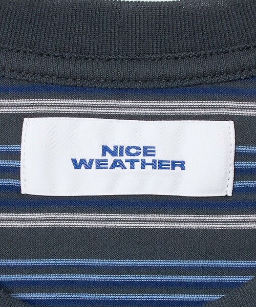 NICE WEATHER（ナイスウェザー）の「＜NICE WEATHER＞マルチボーダー ロングスリーブ Tシャツ（Tシャツ/カットソー・メンズ・ネイビー/ダークグレー・M/L/XS/S）」の17枚目の写真