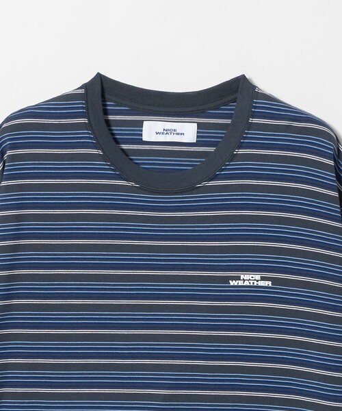 NICE WEATHER（ナイスウェザー）の「＜NICE WEATHER＞マルチボーダー ロングスリーブ Tシャツ（Tシャツ/カットソー・メンズ・ネイビー/ダークグレー・M/L/XS/S）」の21枚目の写真