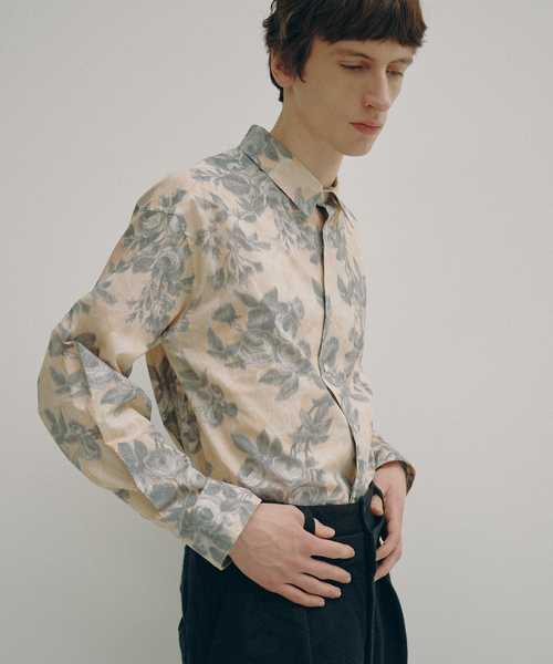 EDIFICE(エディフィス)の「Hedie.+ Blurred Flower Shirt(シャツ/ブラウス・メンズ・オレンジ・2/3)」の4枚目の写真