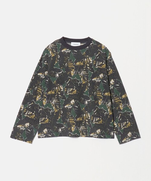 BEAUTY&YOUTH UNITED ARROWS(ビューティーアンドユースユナイテッドアローズ)の「コットンポリエステル カモフラージュ ロングスリーブTシャツ(Tシャツ/カットソー・レディース・オリーブ/ダークブラウン・FREE)」の1枚目の写真