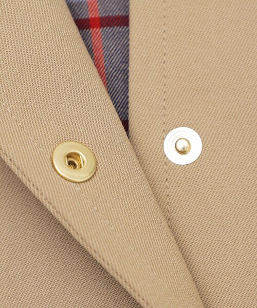 MACKINTOSH PHILOSOPHY(マッキントッシュ フィロソフィー)の「【WELBURY STUDS(ウェルベリースタッズ)】ウールギャバジン製(ステンカラーコート・レディース・ダークネイビー/ベージュ系その他・38)」の12枚目の写真