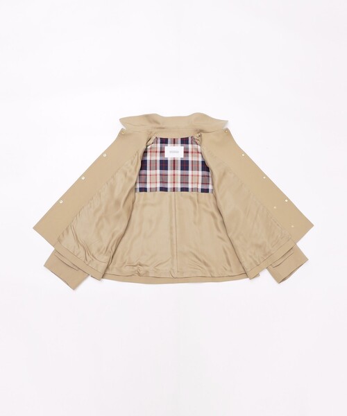 MACKINTOSH PHILOSOPHY(マッキントッシュ フィロソフィー)の「【WELBURY STUDS(ウェルベリースタッズ)】ウールギャバジン製(ステンカラーコート・レディース・ダークネイビー/ベージュ系その他・38)」の14枚目の写真