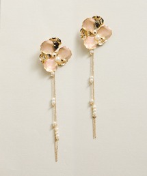 Zoule ゾーラ:flower veil フラワー ピアス