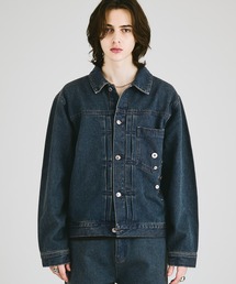 HEAVYWEIGHT BUTTON DESIGN DENIM JACKET / ヘビーウェイトボタンデザインデニムジャケット