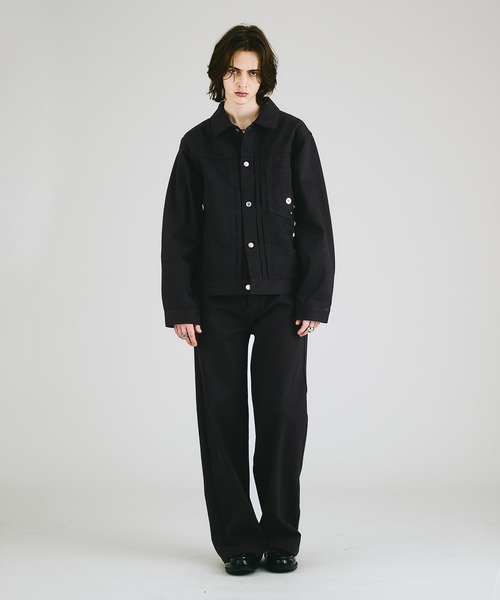 SELLE GLANT(セレグランテ)の「HEAVYWEIGHT BUTTON DESIGN DENIM JACKET / ヘビーウェイトボタンデザインデニムジャケット(デニムジャケット・メンズ・ダークグレー/ブラック/インディゴブルー・LARGE/MEDIUM/SMALL)」の10枚目の写真