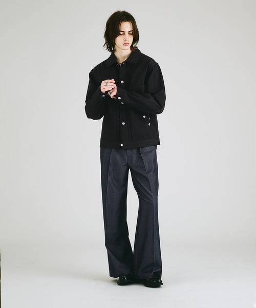 SELLE GLANT(セレグランテ)の「HEAVYWEIGHT BUTTON DESIGN DENIM JACKET / ヘビーウェイトボタンデザインデニムジャケット(デニムジャケット・メンズ・ダークグレー/ブラック/インディゴブルー・LARGE/MEDIUM/SMALL)」の17枚目の写真