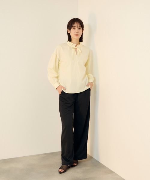 ketty(ケティ)の「【Smart-Glow】ウエストゴムワイドパンツ(その他パンツ・レディース・ブラック/ブラウン/ライトグレー・L/M)」の10枚目の写真