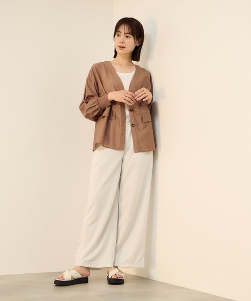 ketty(ケティ)の「【Smart-Glow】ウエストゴムワイドパンツ(その他パンツ・レディース・ブラック/ブラウン/ライトグレー・L/M)」の15枚目の写真