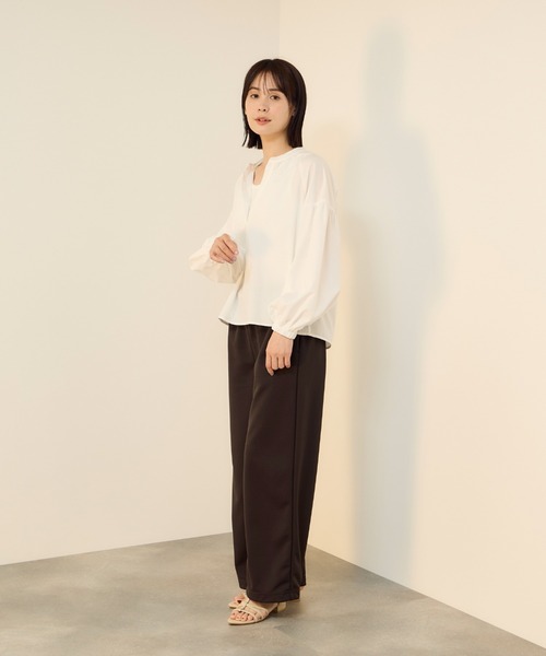 ketty(ケティ)の「【Smart-Glow】ウエストゴムワイドパンツ(その他パンツ・レディース・ブラック/ブラウン/ライトグレー・L/M)」の20枚目の写真