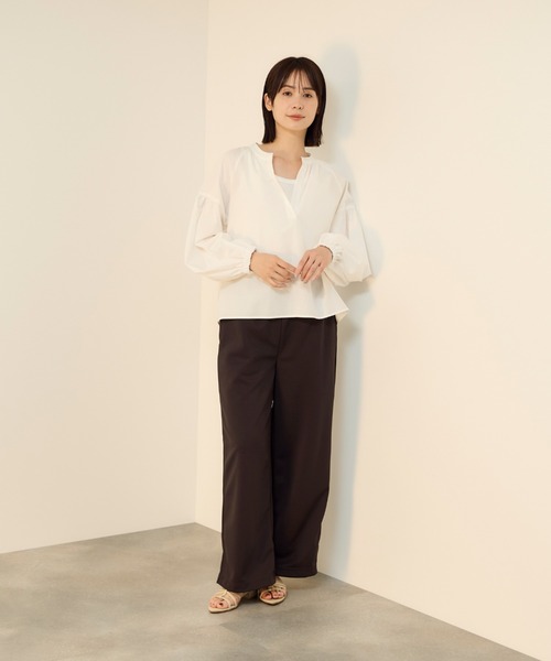 ketty(ケティ)の「【Smart-Glow】ウエストゴムワイドパンツ(その他パンツ・レディース・ブラック/ブラウン/ライトグレー・L/M)」の21枚目の写真