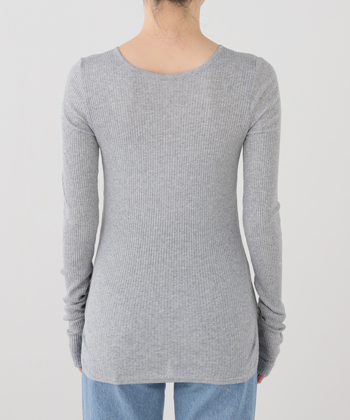 JOURNAL STANDARD（ジャーナルスタンダード）の「《追加2》シアーテレコHOOKヘンリー（Tシャツ/カットソー・レディース・ライトブルー/チャコールグレー/ブラック・FREE）」の21枚目の写真