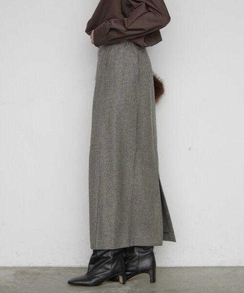 LOUNGEDRESS(ラウンジドレス)の「ガンクラブチェックタイトスカート(スカート・レディース・ブラック・38/36)」の4枚目の写真