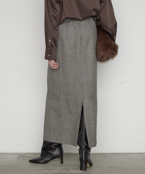 LOUNGEDRESS(ラウンジドレス)の「ガンクラブチェックタイトスカート(スカート・レディース・ブラック・38/36)」の5枚目の写真