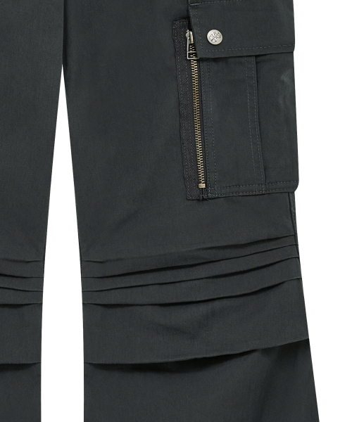 Midnight Move(ミッドナイトムーブ)の「sh ブーツカットパンツ(ダークグレー)(その他パンツ・レディース・その他・SMALL/MEDIUM)」の2枚目の写真
