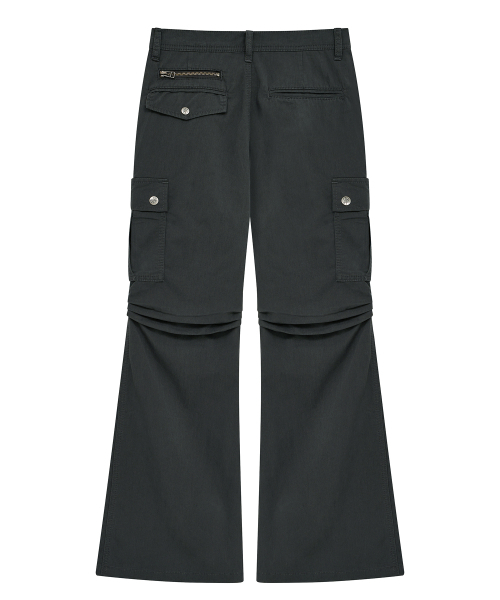 Midnight Move(ミッドナイトムーブ)の「sh ブーツカットパンツ(ダークグレー)(その他パンツ・レディース・その他・SMALL/MEDIUM)」の3枚目の写真