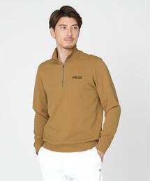 【PING APPAREL】メッシュリバーニットハーフジップカットソー (MENS)
