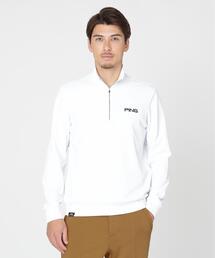 【PING APPAREL】メッシュリバーニットハーフジップカットソー (MENS)