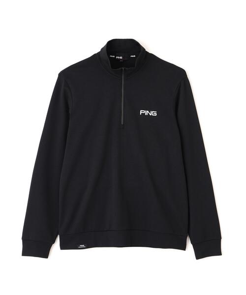 PING（ピン）の「【PING APPAREL】メッシュリバーニットハーフジップカットソー (MENS)（スウェット・メンズ・カーキ/ホワイト/ベージュ/ブラック・L/LL1/S/LL/M）」の8枚目の写真