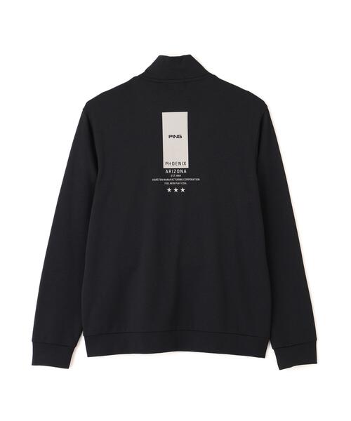PING（ピン）の「【PING APPAREL】メッシュリバーニットハーフジップカットソー (MENS)（スウェット・メンズ・カーキ/ホワイト/ベージュ/ブラック・L/LL1/S/LL/M）」の9枚目の写真