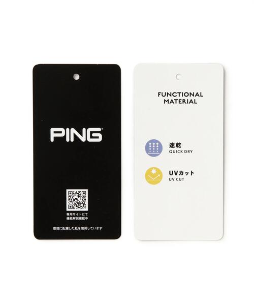 PING（ピン）の「【PING APPAREL】メッシュリバーニットハーフジップカットソー (MENS)（スウェット・メンズ・カーキ/ホワイト/ベージュ/ブラック・L/LL1/S/LL/M）」の11枚目の写真