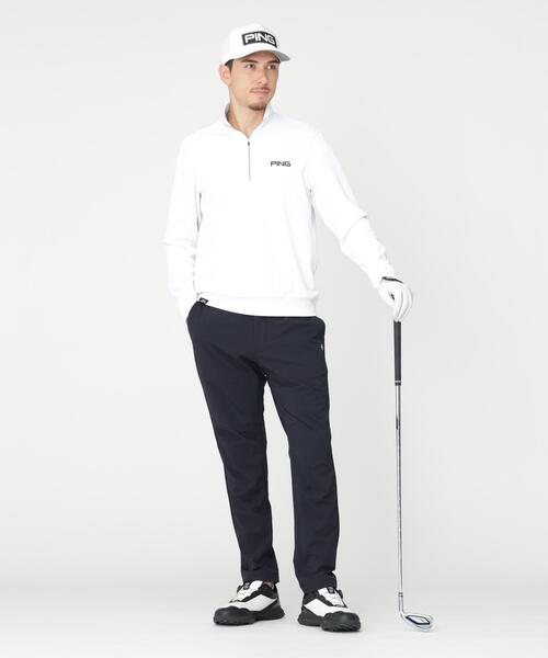 PING（ピン）の「【PING APPAREL】メッシュリバーニットハーフジップカットソー (MENS)（スウェット・メンズ・カーキ/ホワイト/ベージュ/ブラック・L/LL1/S/LL/M）」の15枚目の写真