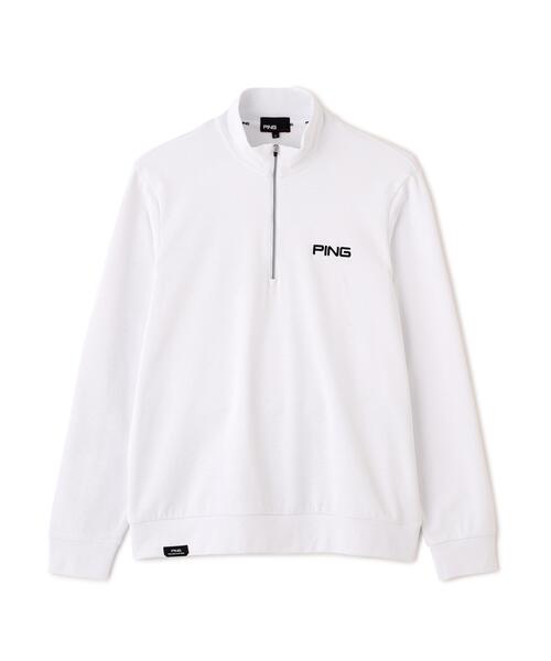 PING（ピン）の「【PING APPAREL】メッシュリバーニットハーフジップカットソー (MENS)（スウェット・メンズ・カーキ/ホワイト/ベージュ/ブラック・L/LL1/S/LL/M）」の16枚目の写真