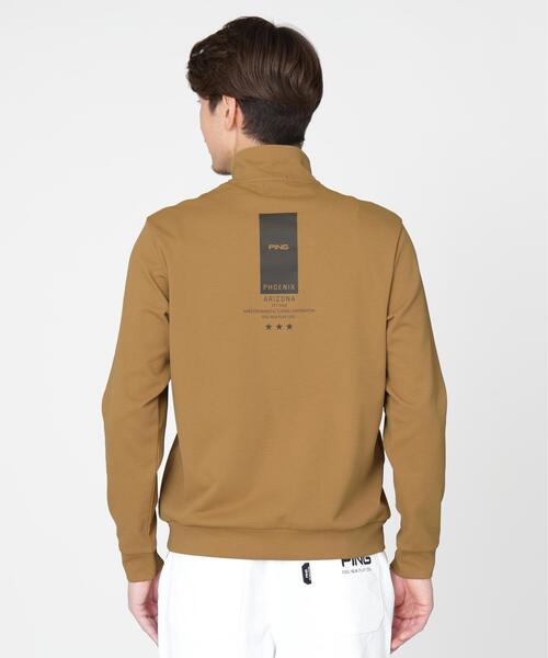 PING（ピン）の「【PING APPAREL】メッシュリバーニットハーフジップカットソー (MENS)（スウェット・メンズ・カーキ/ホワイト/ベージュ/ブラック・L/LL1/S/LL/M）」の19枚目の写真