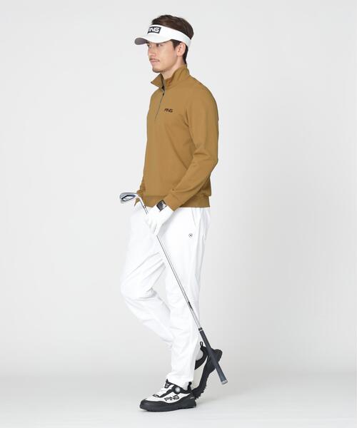 PING（ピン）の「【PING APPAREL】メッシュリバーニットハーフジップカットソー (MENS)（スウェット・メンズ・カーキ/ホワイト/ベージュ/ブラック・L/LL1/S/LL/M）」の21枚目の写真