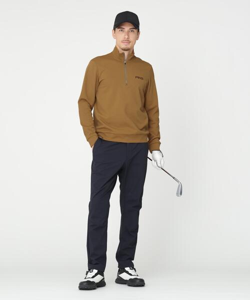 PING（ピン）の「【PING APPAREL】メッシュリバーニットハーフジップカットソー (MENS)（スウェット・メンズ・カーキ/ホワイト/ベージュ/ブラック・L/LL1/S/LL/M）」の22枚目の写真