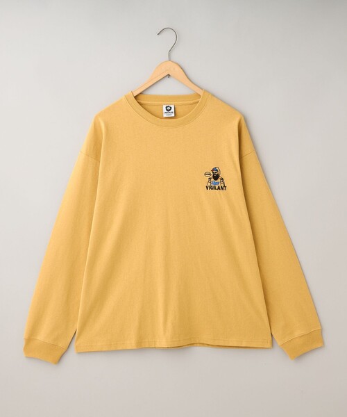 coen(コーエン)の「【WEB限定】モジャッシュ胸ポイントロングスリーブTシャツ(Tシャツ/カットソー・メンズ・マスタード/ターコイズブルー系/ブラック/その他2/その他1/ホワイト・L/M)」の4枚目の写真