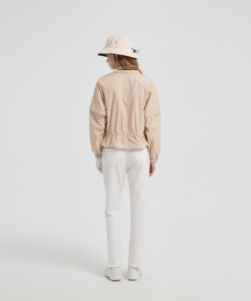 E.PARCA(イパルカ)の「フローレンス ウィンドジャケット(ナイロンジャケット・レディース・ベージュ・MEDIUM/LARGE/SMALL)」の7枚目の写真