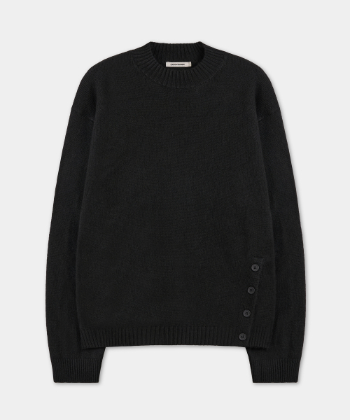 EXCONTAINER(エックスコンテナ)の「モックネック クロップドニット (BLACK)(ニット/セーター・メンズ・その他・MEDIUM/LARGE/X-LARGE)」の2枚目の写真