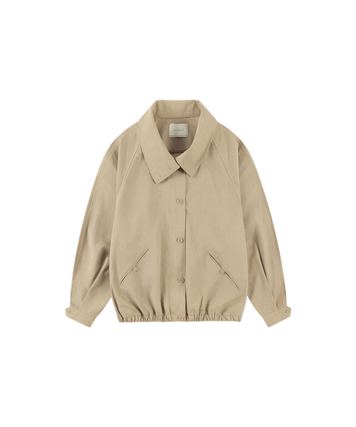 SIYAZU(シヤジュ)の「SIOT4182 ハイネックボタンブルゾン_Beige(ブルゾン・レディース・ベージュ・FREE)」の1枚目の写真