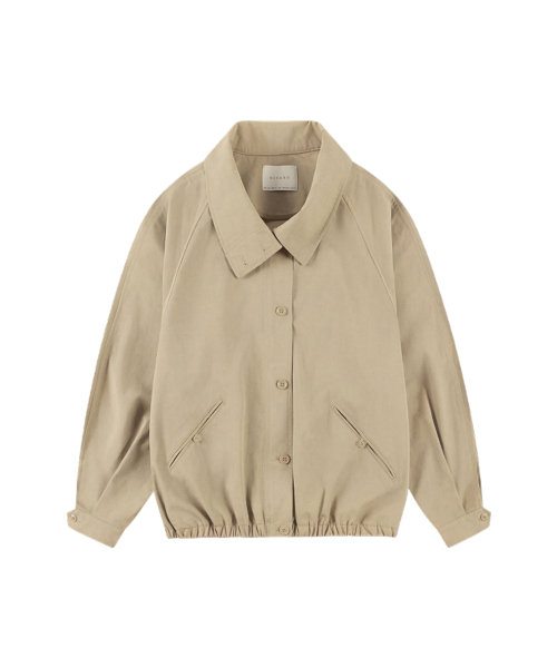 SIYAZU(シヤジュ)の「SIOT4182 ハイネックボタンブルゾン_Beige(ブルゾン・レディース・ベージュ・FREE)」の4枚目の写真