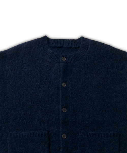 VELNUS（ベルナス）の「【VELNUS】Wool-Blend Short Crew Neck Cardigan/ウールミックスショートクルーネックカーディガン（カーディガン/ボレロ・メンズ・ブラック/ネイビー/グレー・S/M/L）」の12枚目の写真