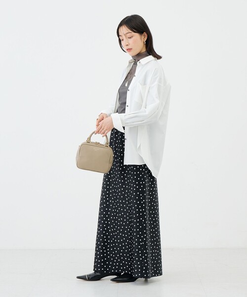 NOLLEY’S Sophi(ノーリーズソフィ)の「ウォッシャブルTCブロードオーバーシャツ(シャツ/ブラウス・レディース・イエロー/サックスブルー/ホワイト・36/38)」の5枚目の写真