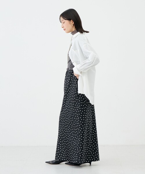 NOLLEY’S Sophi(ノーリーズソフィ)の「ウォッシャブルTCブロードオーバーシャツ(シャツ/ブラウス・レディース・イエロー/サックスブルー/ホワイト・36/38)」の6枚目の写真