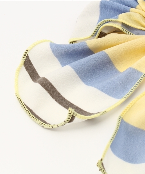 PLAIN CLOTHING（プレーンクロージング）の「マルチボーダーヘアゴム（ヘアゴム・レディース・イエロー/グリーン/ピンク・FREE）」の5枚目の写真