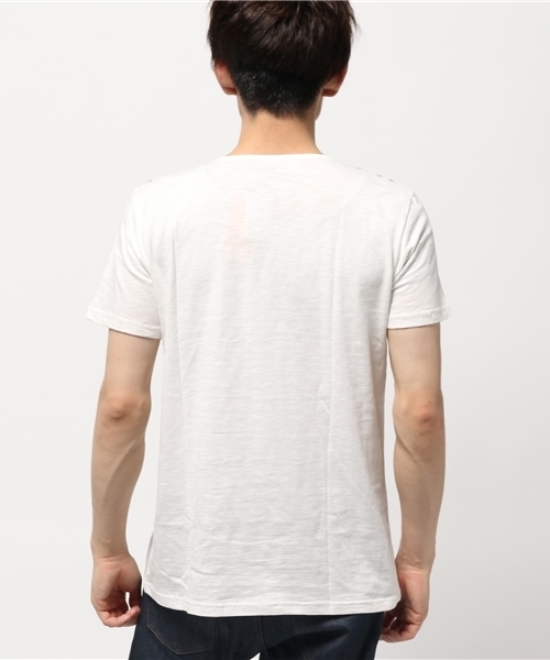 チャイハネ（チャイハネ）の「【チャイハネ】エスニックプリント メンズＴシャツ（Tシャツ/カットソー・メンズ・ブラック/ブルー/ホワイト・FREE）」の8枚目の写真