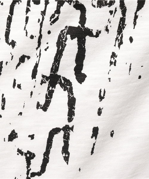 チャイハネ（チャイハネ）の「【チャイハネ】エスニックプリント メンズＴシャツ（Tシャツ/カットソー・メンズ・ブラック/ブルー/ホワイト・FREE）」の6枚目の写真