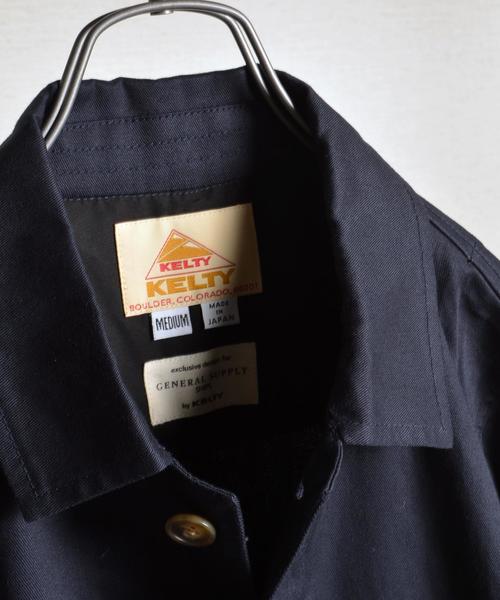 KELTY（ケルティ）の「KELTY×SHIPS GENERAL SUPPLY: 別注 コットンステンカラーコート 16FW■（ステンカラーコート・メンズ・ネイビー/キャメル/オリーブ・MEDIUM/SMALL/LARGE/X-LARGE）」の5枚目の写真