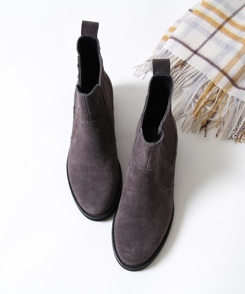 coen（コーエン）の「スエードサイドゴアブーツ（ブーツ・レディース・ブラウン/グレー/ブラック・LARGE/SMALL/MEDIUM）」の3枚目の写真