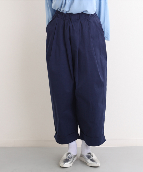 MERLOT（メルロー）の「裾ダブルタックワイドパンツ2224（その他パンツ・レディース・ベージュ/ネイビー/グリーン/ライトブルー/オフホワイト/ベージュ系その他/カーキ・FREE）」の7枚目の写真