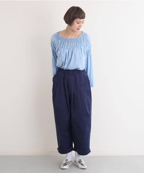 MERLOT（メルロー）の「裾ダブルタックワイドパンツ2224（その他パンツ・レディース・ベージュ/ネイビー/グリーン/ライトブルー/オフホワイト/ベージュ系その他/カーキ・FREE）」の22枚目の写真